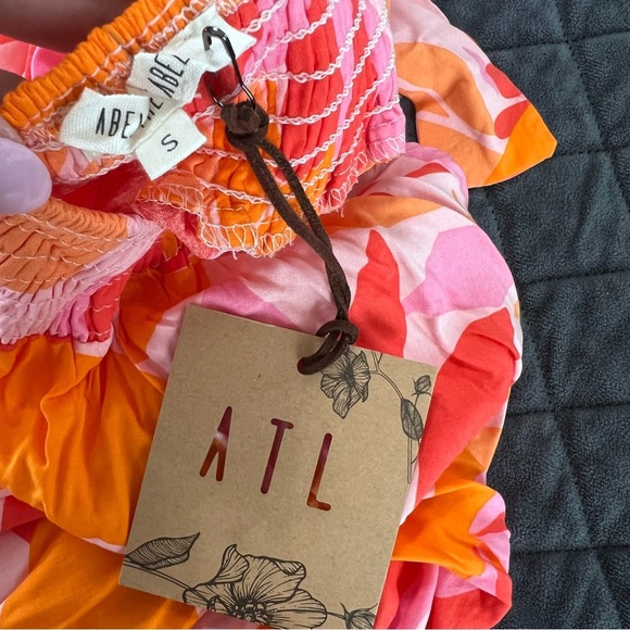 Abel The Label Maxi Dress Women’s Small Anthropologie Floral Slit Rumi B24 - Picture 10 of 12